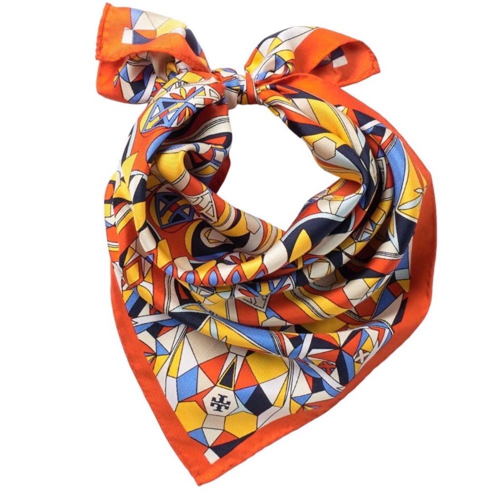TORY BURCH 100% Silk Square Scarf/neckerchief ❌NWT